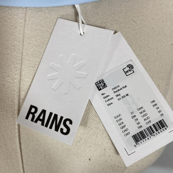 Rains Bucket Hat Sky Blue size XS-M - Picture 2 of 10